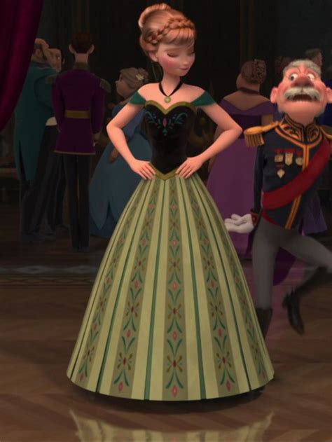 anna frozen in green dress